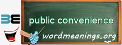 WordMeaning blackboard for public convenience